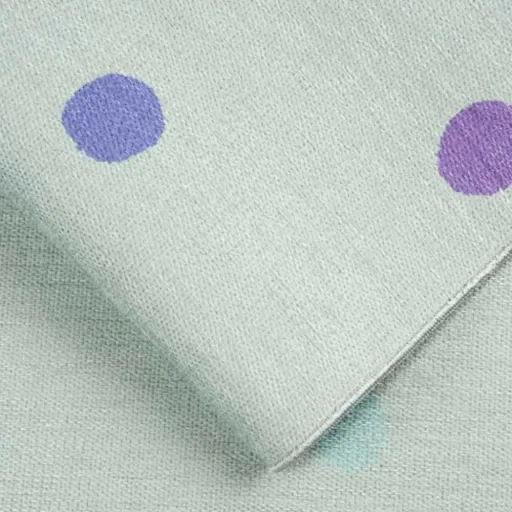 Livone Kinderteppich waschbar mint Punkte bunt, Teppichgrösse: 140 x 190 cm