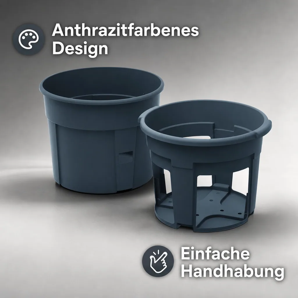 Anzuchttopf für Kartoffeln, Durchmesser 392 mm - anthrazit
