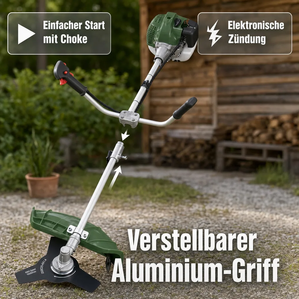 2 in 1 Benzin Motorsense und Freischneider