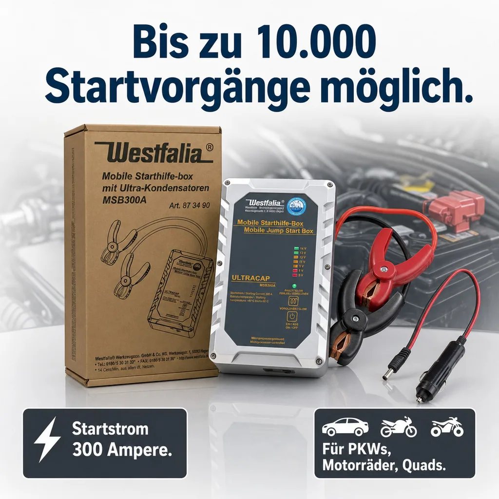 Mobile Starthilfe Box " Jump Starter " - ULTRACAP MSB300A