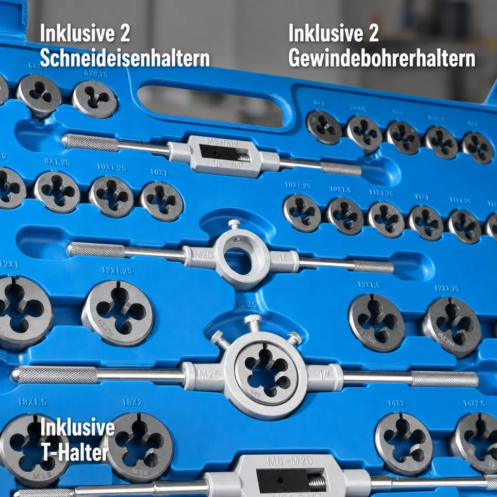 Gewindeschneidsatz M2 - M18, 110-teilig