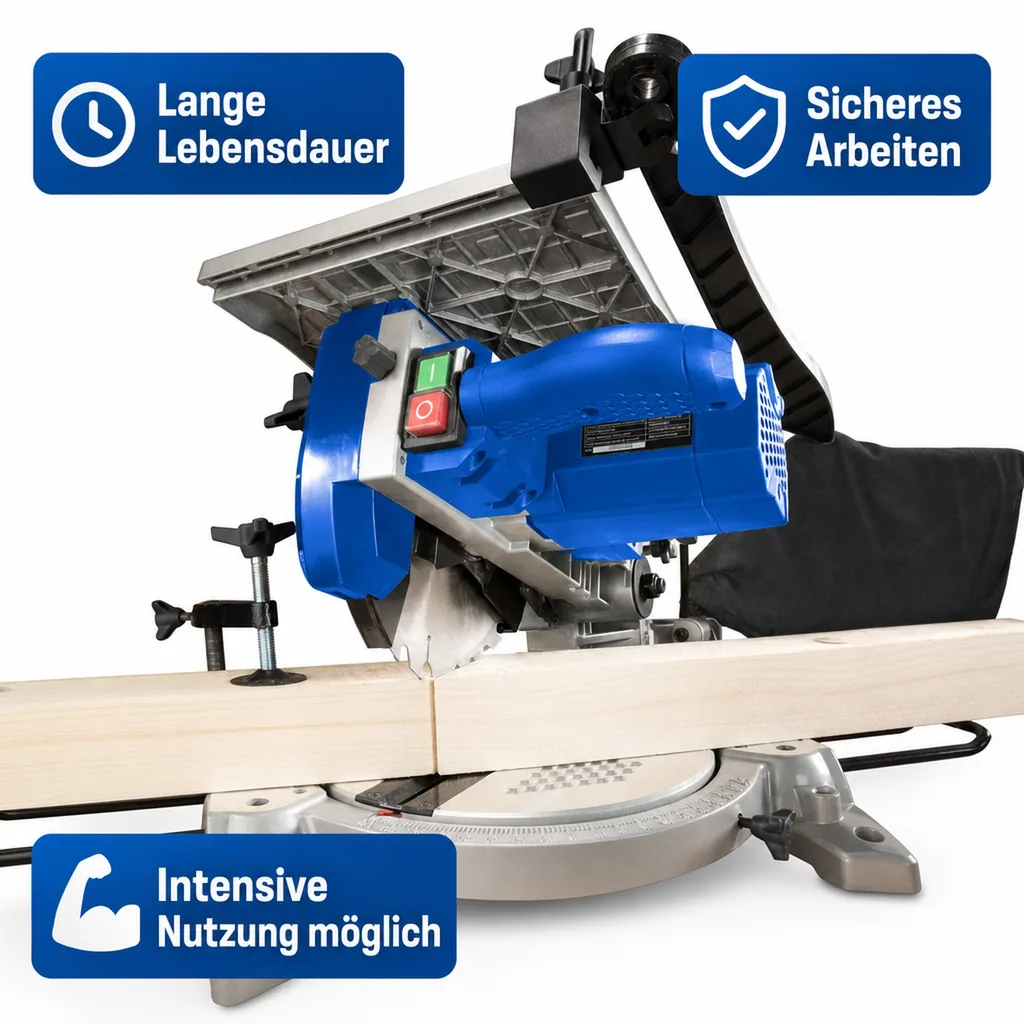 Tisch-Kapp und Gehrungssäge TKG 210/30, 1200 Watt