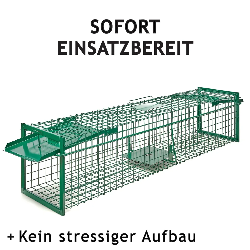 Lebendfalle 120cm schräg