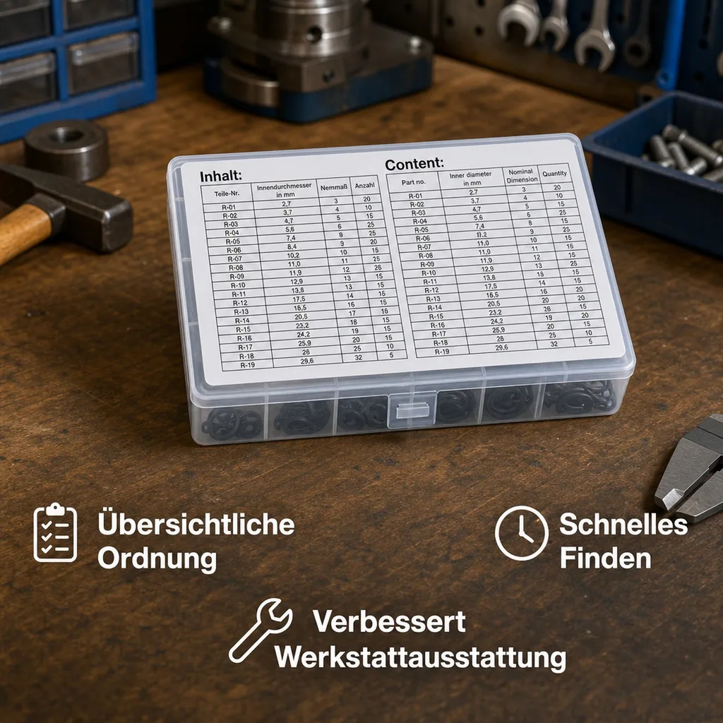 Außen-Seegering-Set, 300-teilig