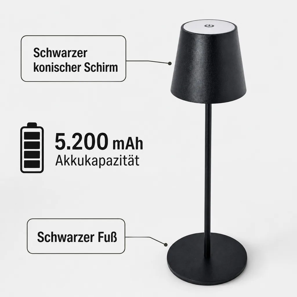 LED Akku Tischleuchte
