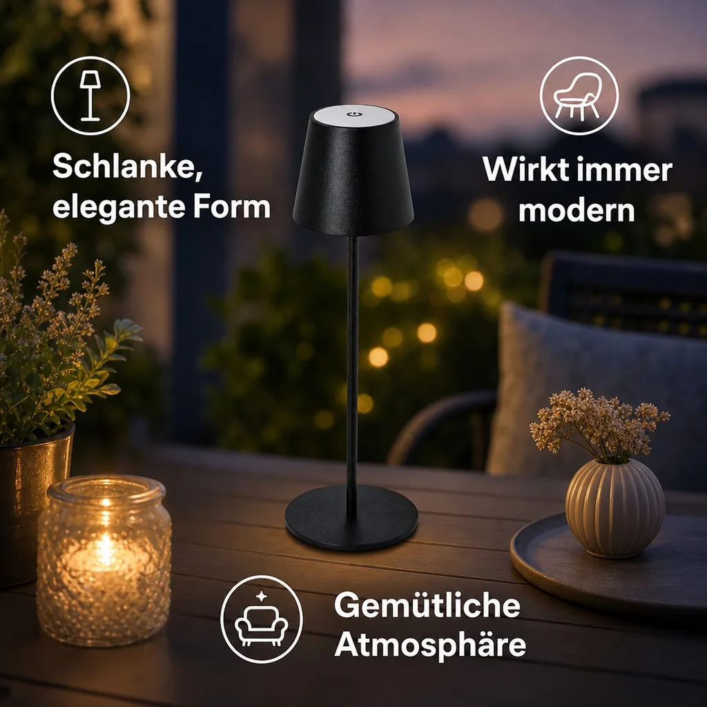 LED Akku Tischleuchte