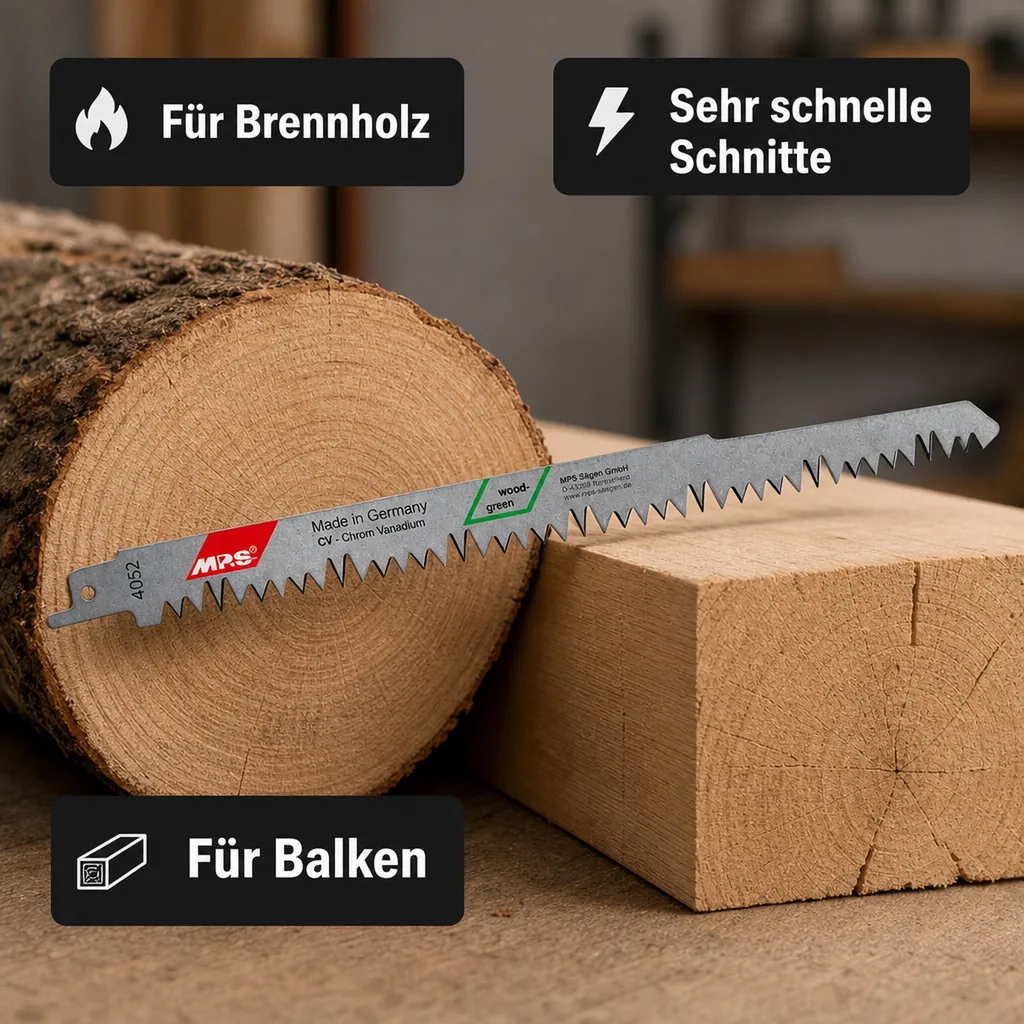 CV-Säbelsägeblatt geschliffen und geschränkt, GL 240/VL 210mm, ZT 5,0mm/5TPI 5er Pack