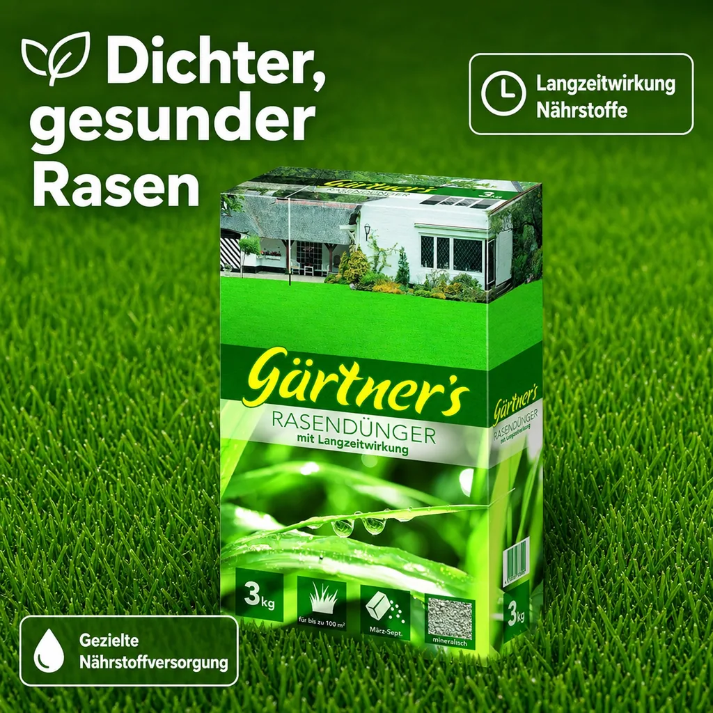 Rasendünger mit Langzeitwirkung 3 kg