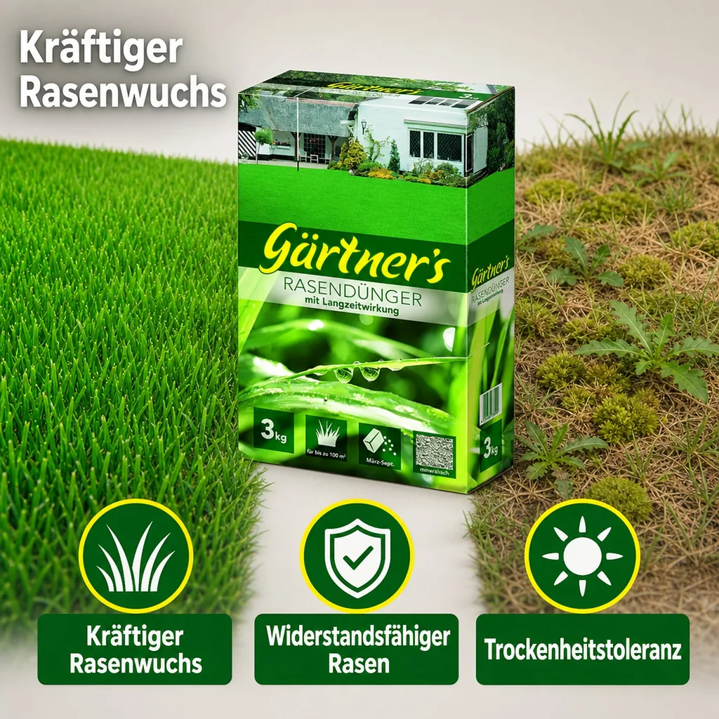 Rasendünger mit Langzeitwirkung 3 kg