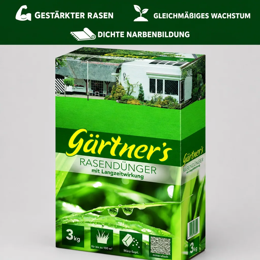 Rasendünger mit Langzeitwirkung 3 kg