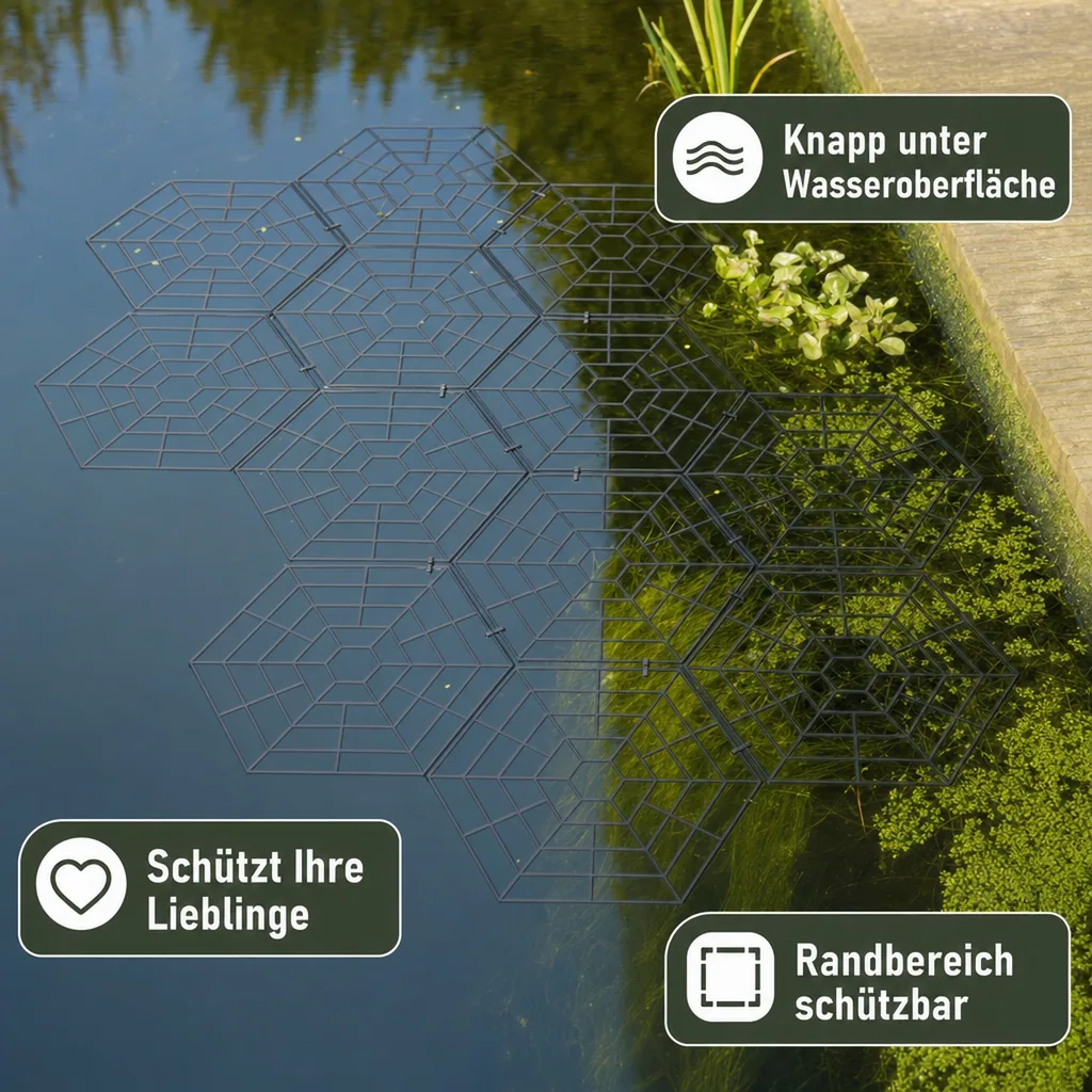 Vogelschutz-Teichgitter 20er Set