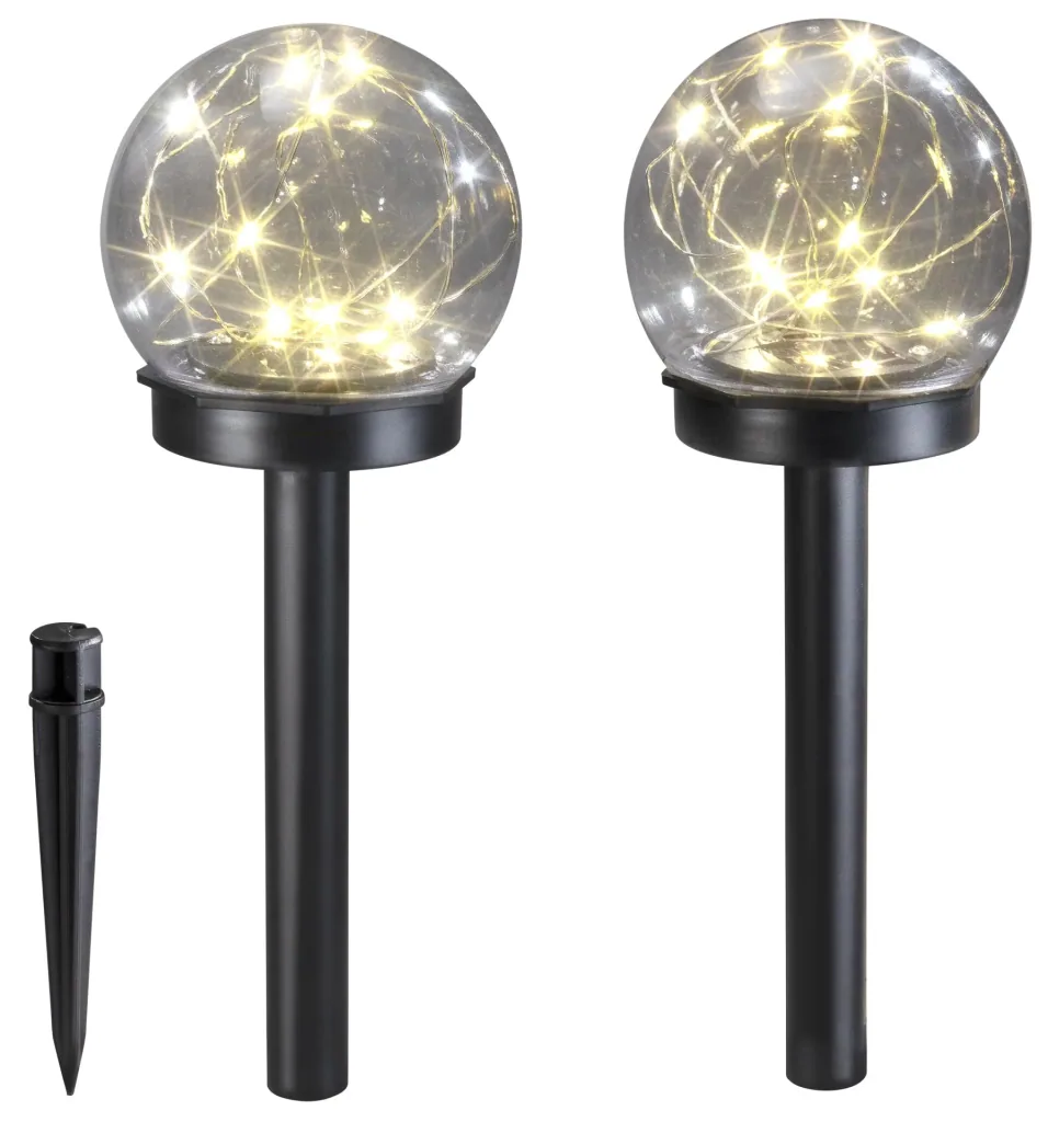 Solar Kugel Set, 10 cm, 2er-Set