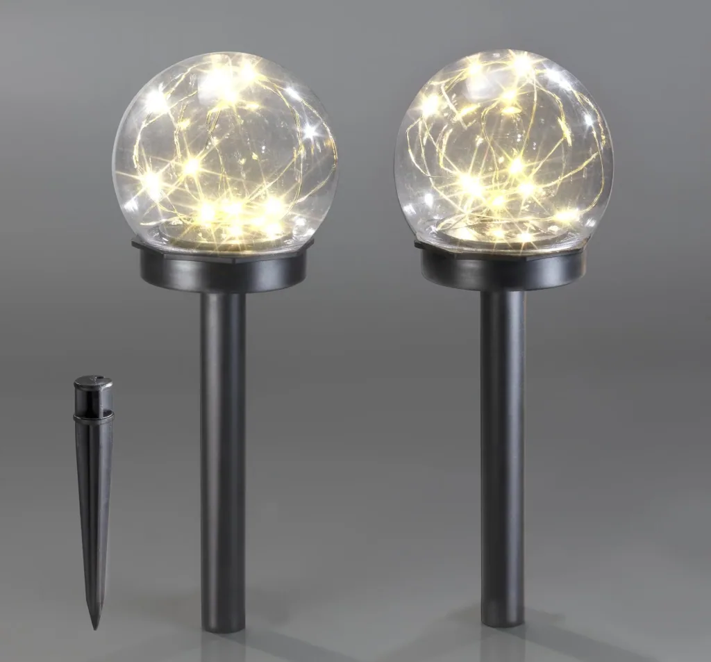 Solar Kugel Set, 10 cm, 2er-Set
