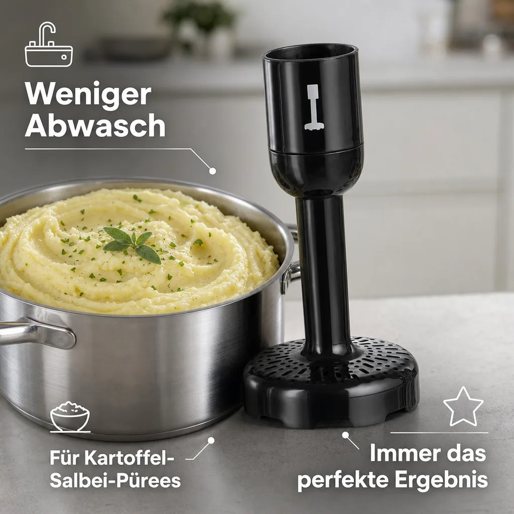 Kartoffel-Stampfer für Power Stabmixer-Set Nr. 601106