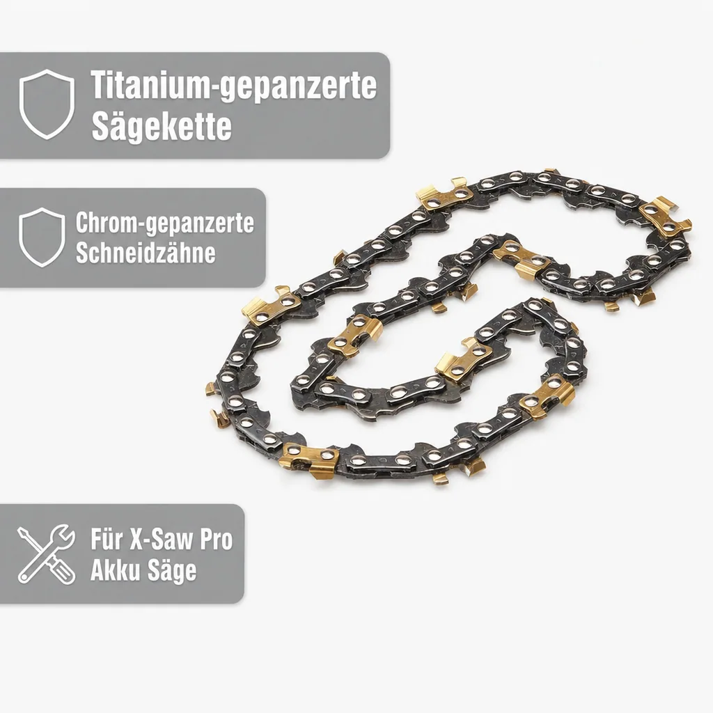 X-Saw Pro Ersatzsägekette Titanium gepanzert für 150 mm Schnittlänge