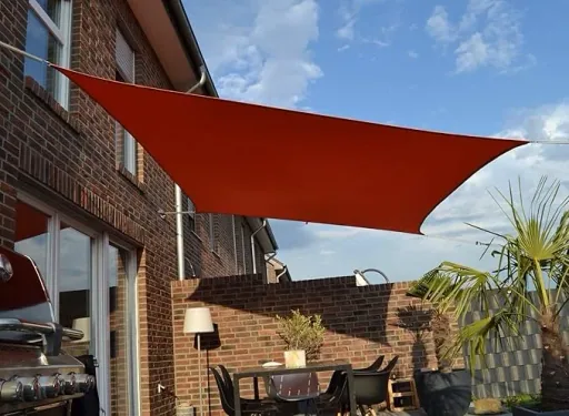 Viereck-Sonnensegel wasserabweisend teracotta  300 x 400cm