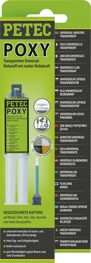 Poxy Transparenter 2K Universal-Klebstoff, 24 ml
