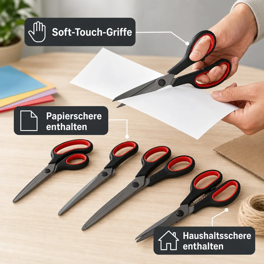 Scheren - Set, Titan-beschichtet, 5-teilig