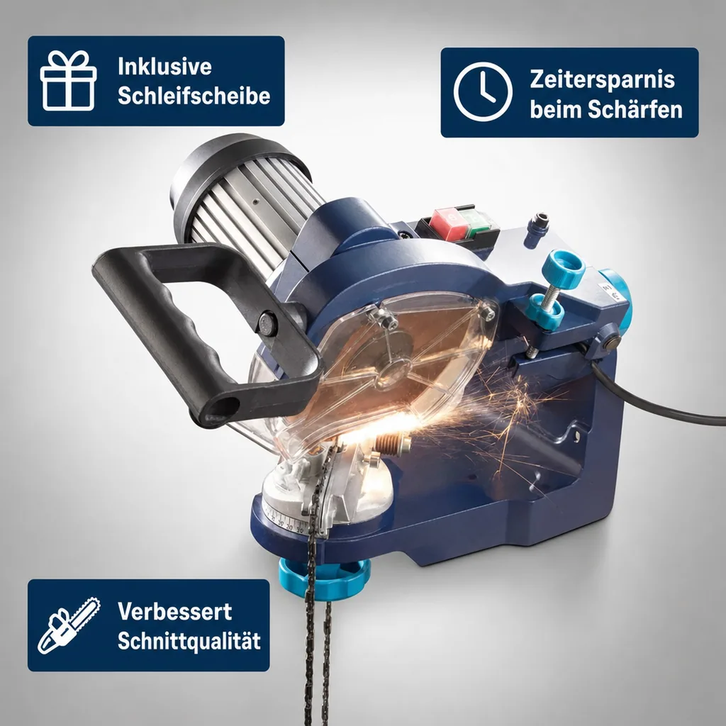 Schärfgerät für Sägeketten, 235 Watt