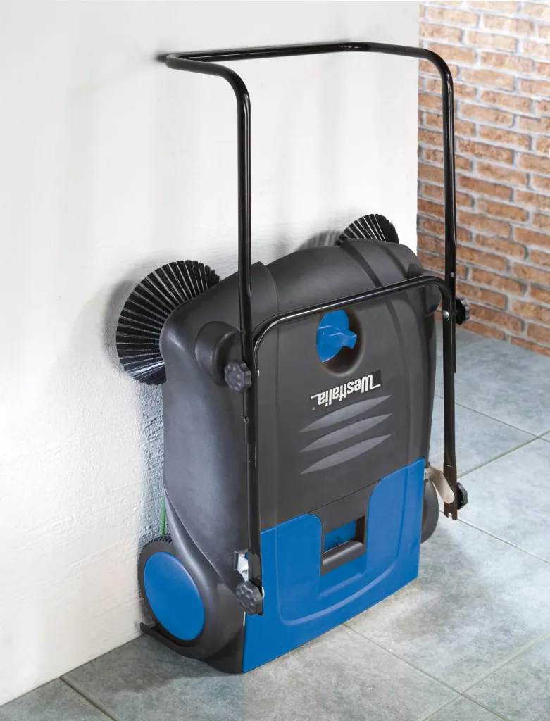 Kehrmaschine, 70 cm Arbeitsbreite, 14 Liter Schmutzbehälter
