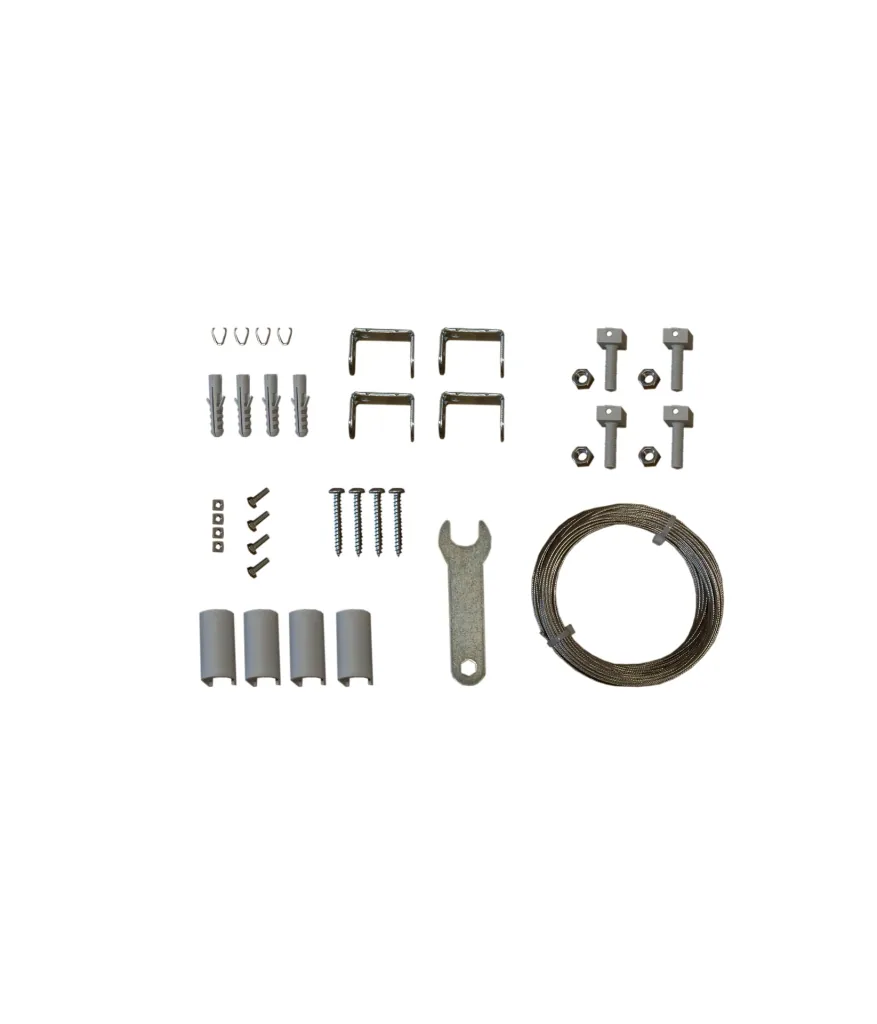 Sonnensegel-Komplettbausatz, elfenbein, 330 x 200 cm