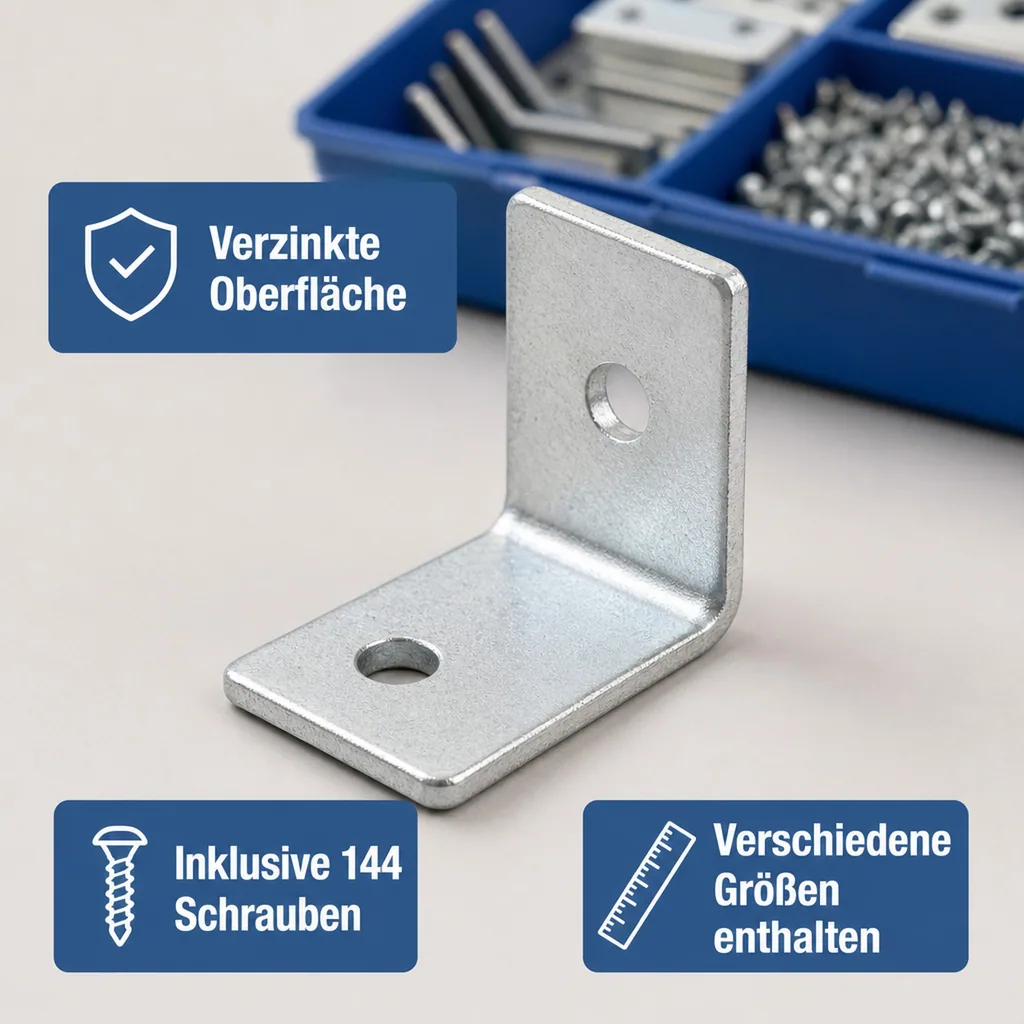 Verbindungsblech-Satz 180-teilig