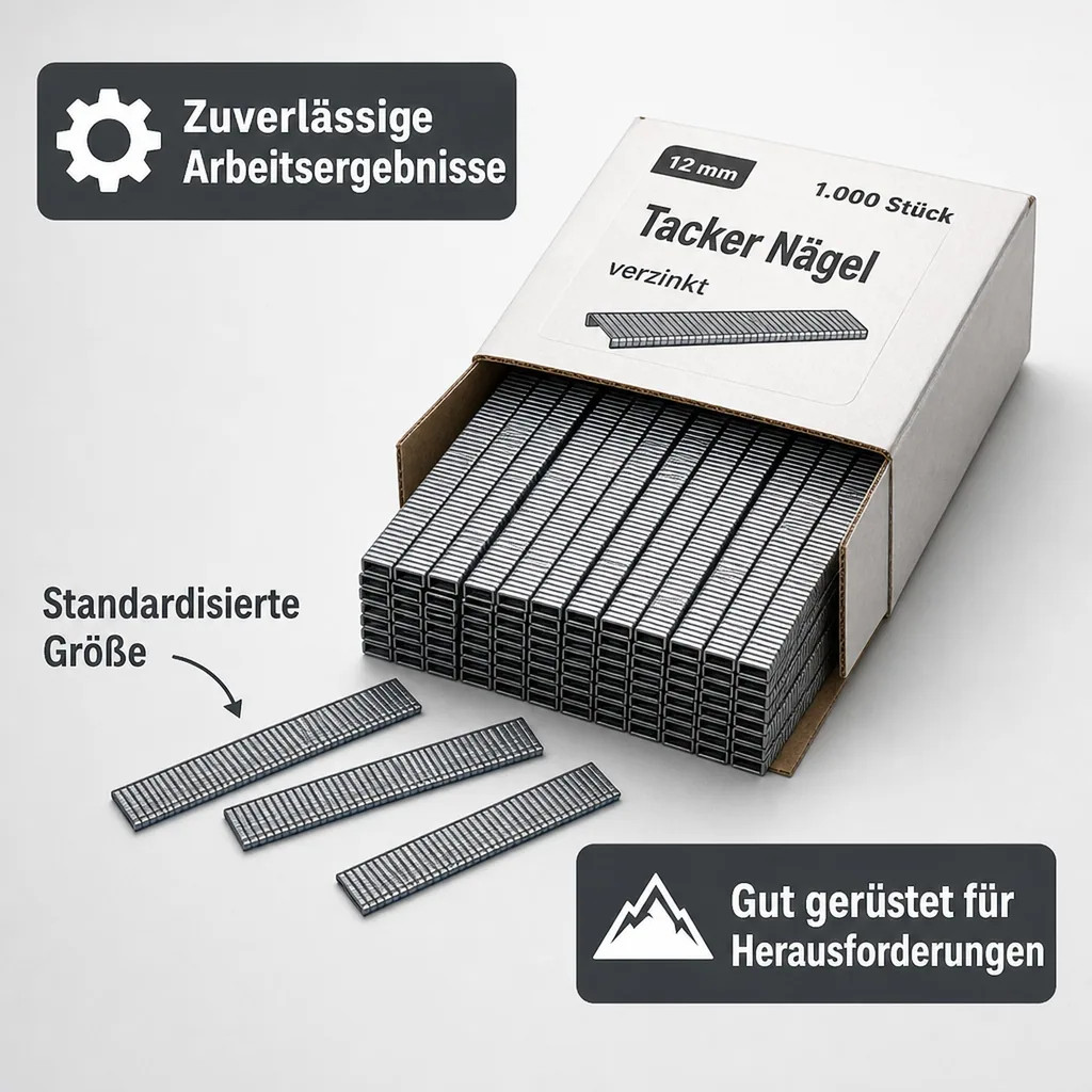 Tacker Nägel 12 mm - 1.000 Stück