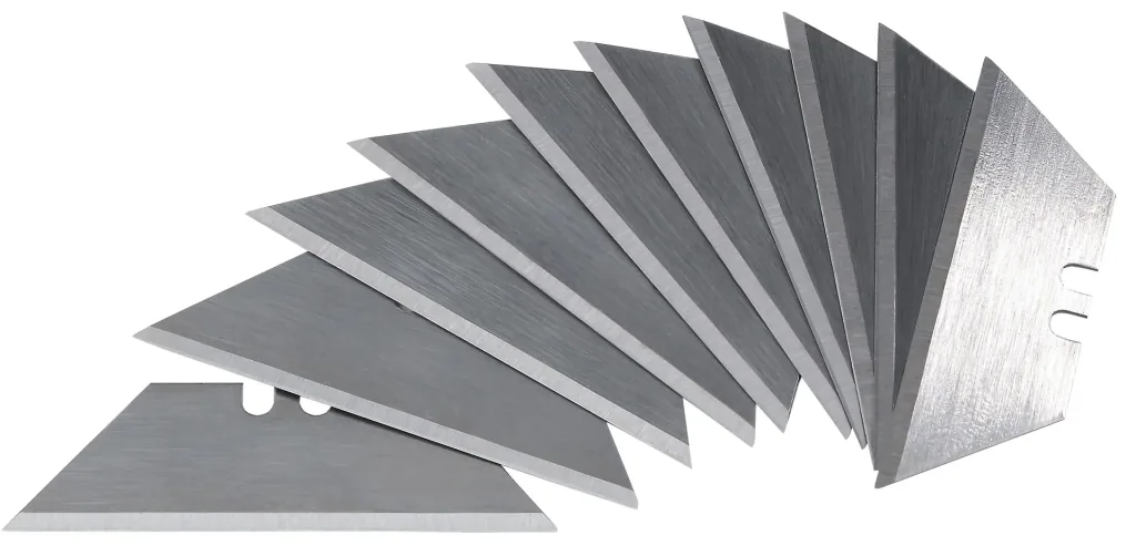 Trapezklingen 10er Pack in praktischer Kunststoffbox