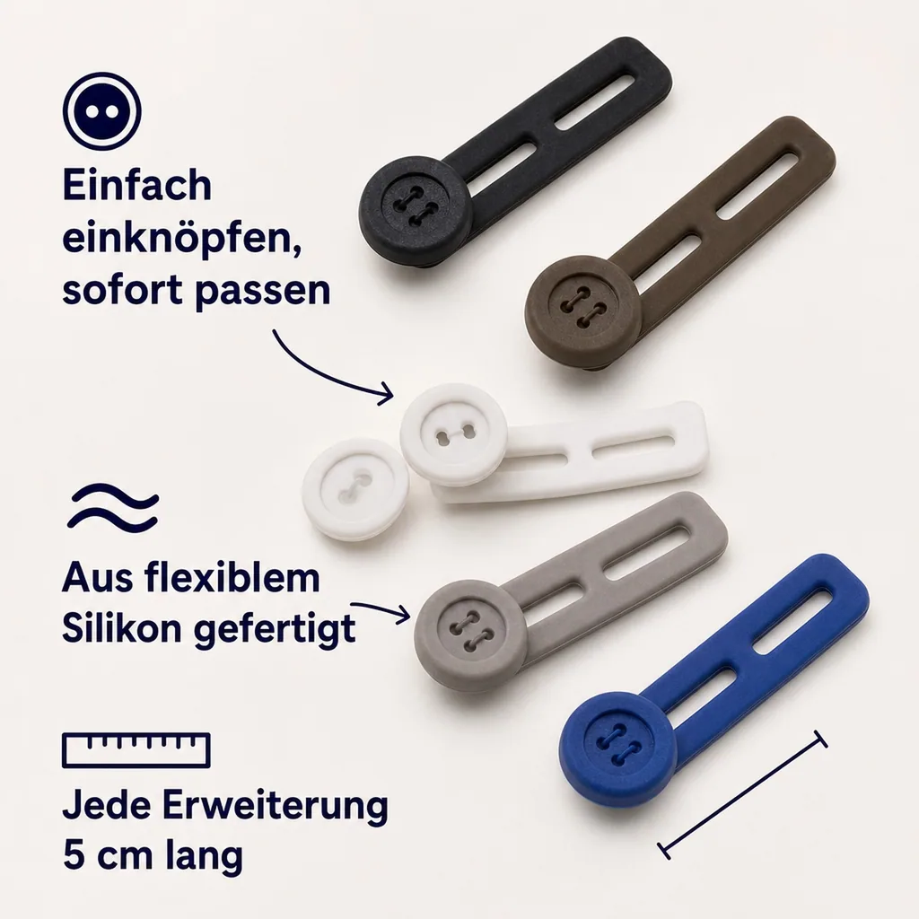Silikon Bunderweiterung, 5 Stück