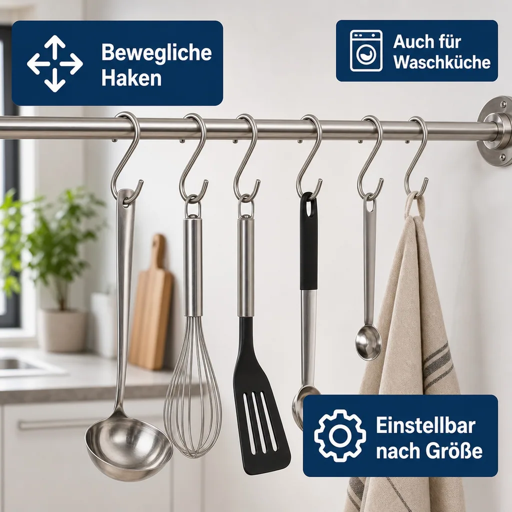 Westfalia Edelstahl Haken 6 Stück Set