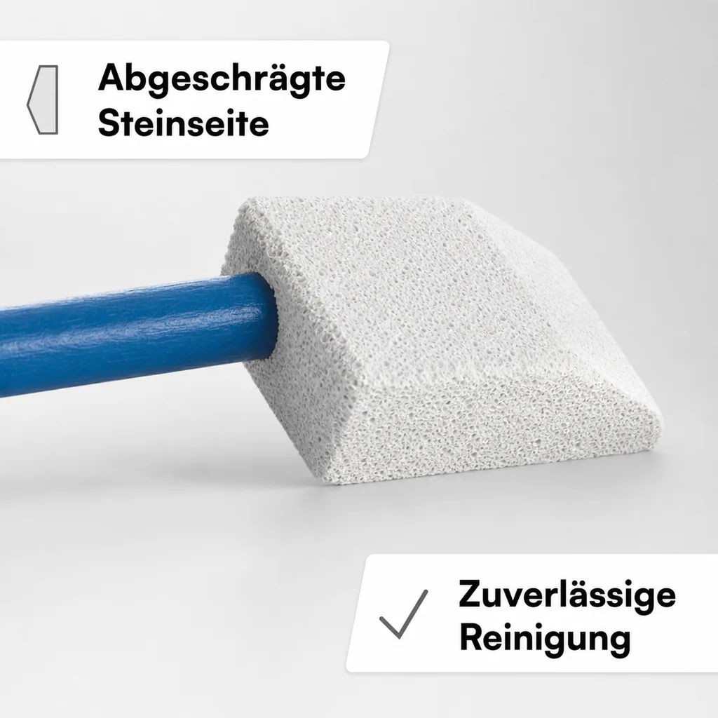 Bimsstein mit Holzstiel