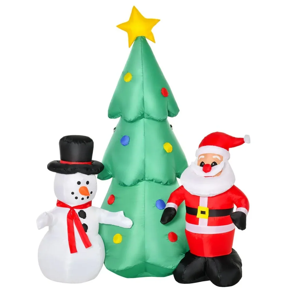 Aufblasbarer Weihnachtsbaum 105 cm x 145 cm x 185 cm | Aosom.de
