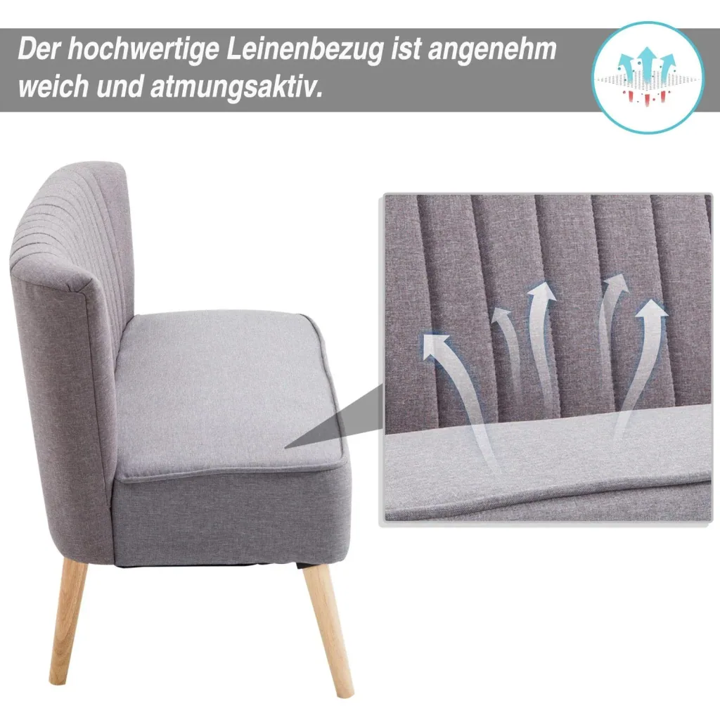 Stoffsofa als 2-Sitzer