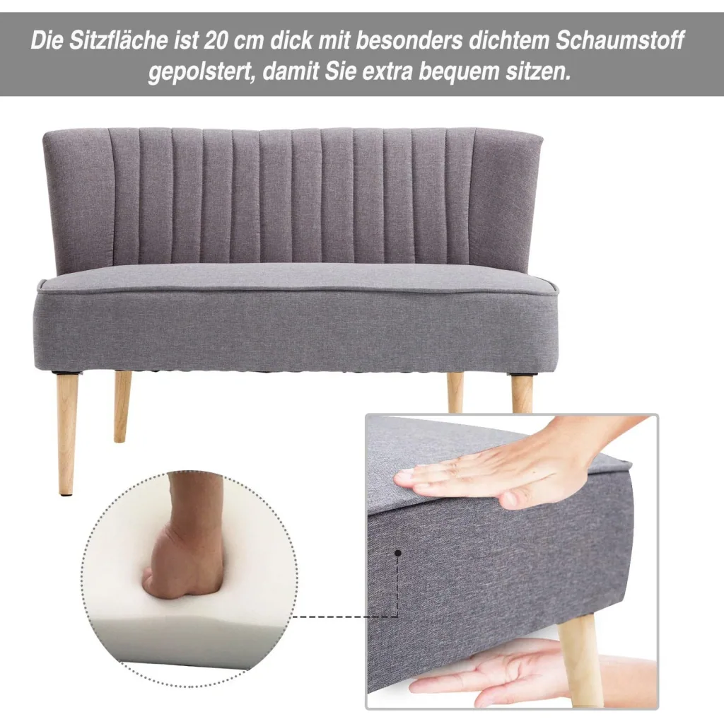 Stoffsofa als 2-Sitzer
