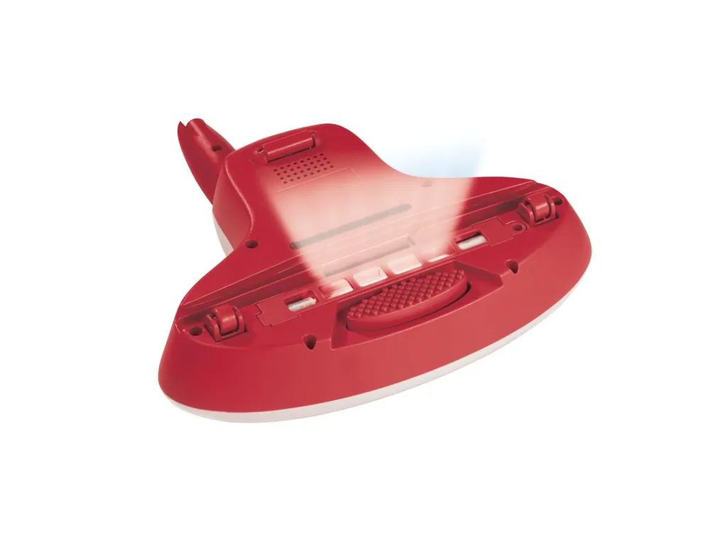Akku-Milben-Handstaubsauger mit UV-C-Licht 14,8V rot/weiß