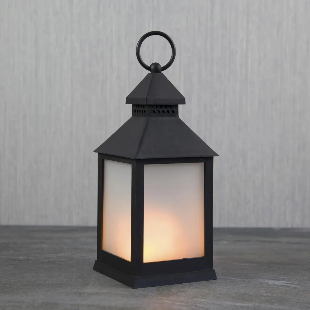 LED Laterne mit Flammeneffekt, 23 cm