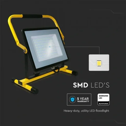 VT-109 LED-Arbeitsleuchte / Baulampe - 100W - 8000Lm - 6400K