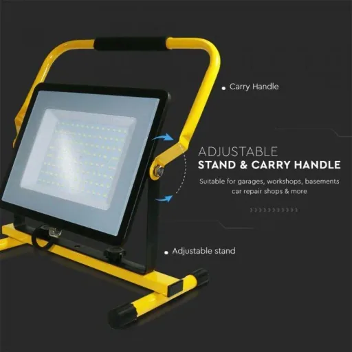 VT-109 LED-Arbeitsleuchte / Baulampe - 100W - 8000Lm - 6400K