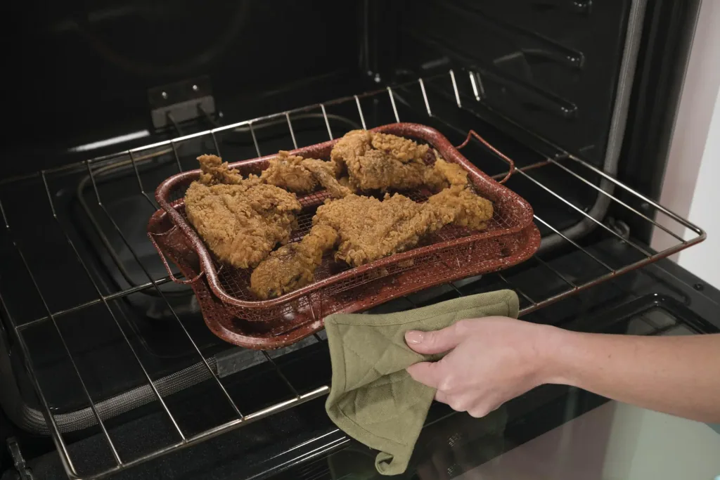 Backofen-Grillkorb "Super Crisper", 3-fach antihaftbeschichtet