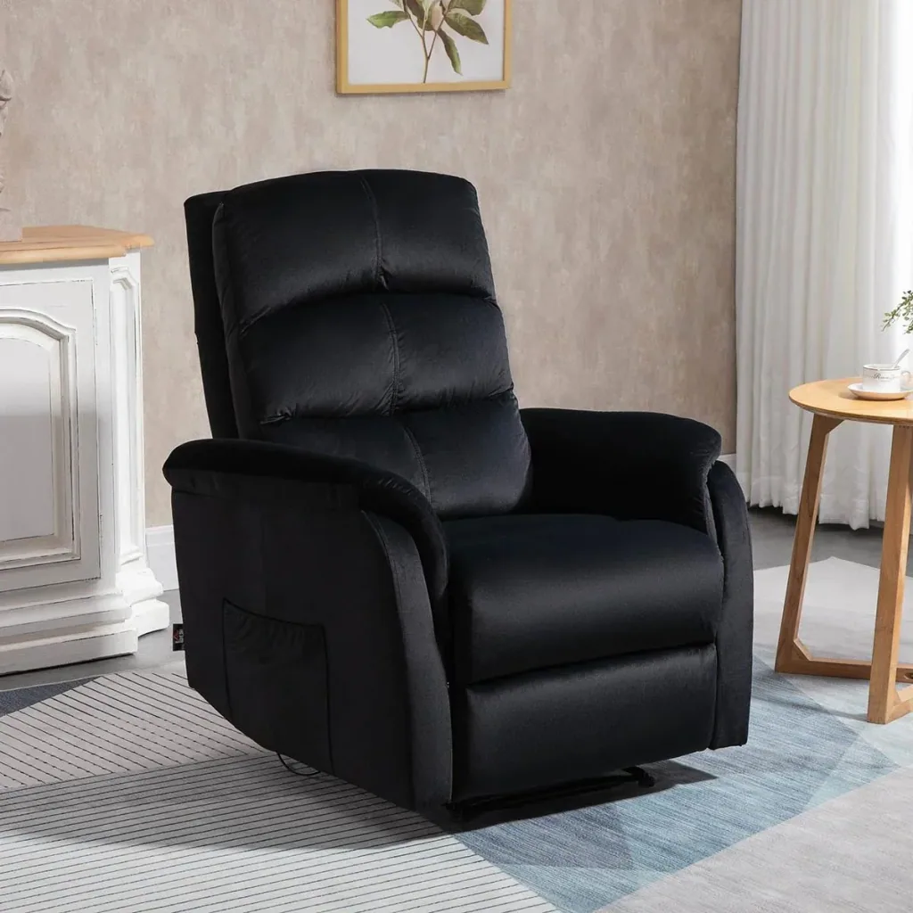 Liegesessel Relaxsessel mit Liegefunktion Kopfstütze verstellbar TV Sessel Liegesofa Einzelsofa 155° neigbar Fernsehsess