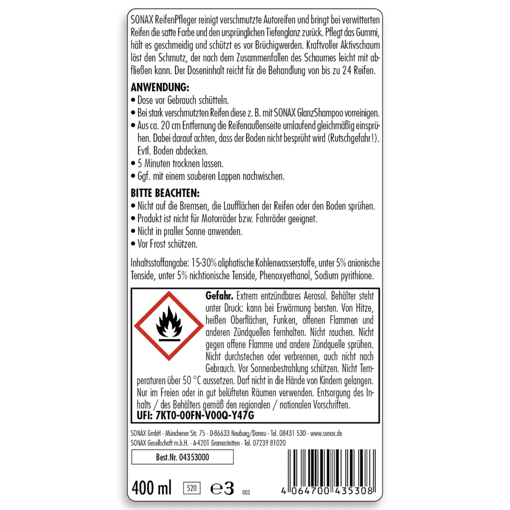 Reifenpfleger 400 ml