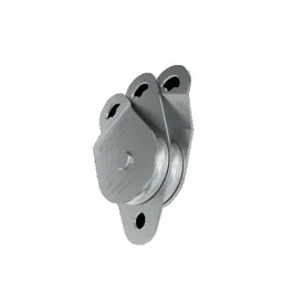 Umlenkrolle aus Edelstahl, doppelt, Ø 76 mm