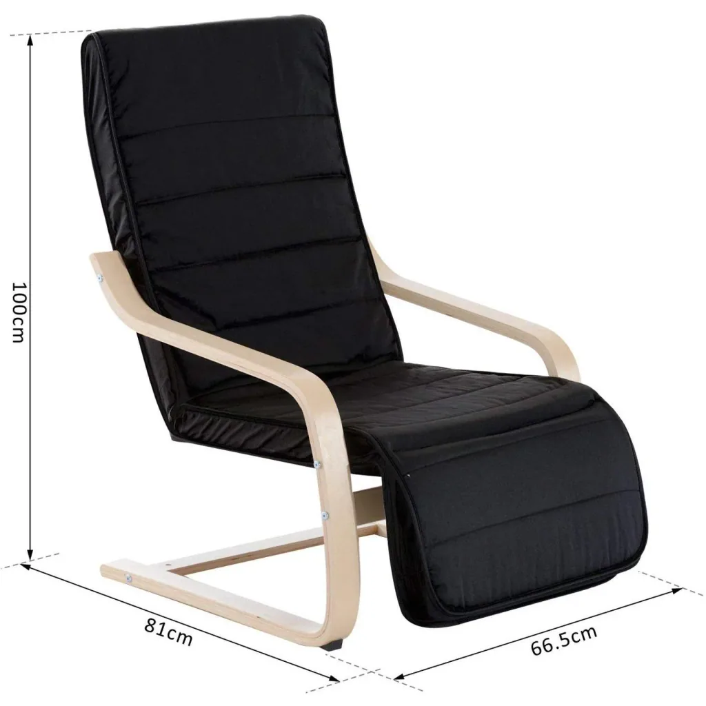 Relaxsessel Relaxstuhl Sessel Auflage Schwarz