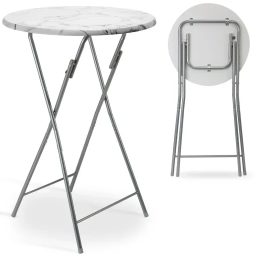 Klappbarer Tisch Marmoroptik
