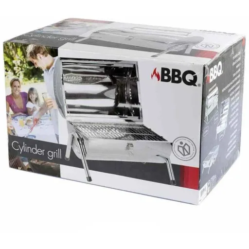 BBQ Collection Holzkohlegrill - Zylinder - Chrom