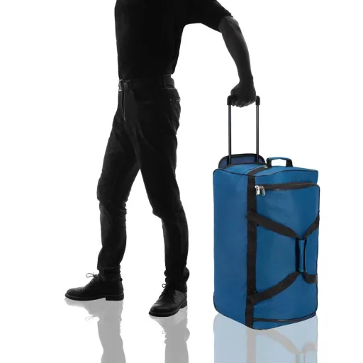 Reisetasche mit Rädern Blau 85 Liter