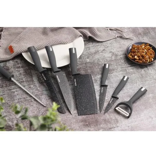 Küchenmesserset -mit Standard- 8-teilig -Grau