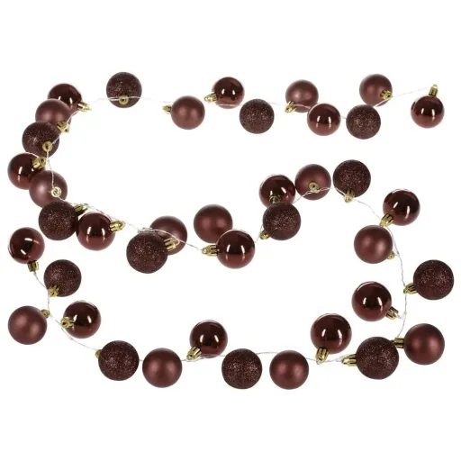 Weihnachtsbeleuchtung Kugeln 40-LED - Bronze - 2m