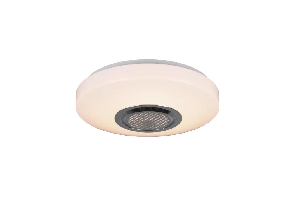 LED-Deckenleuchte MAIA, 10 W, 3000K, 1100 lm, RGBW, dimmbar, Fernbedienung, Bluetooth Lautsprecher, weiß