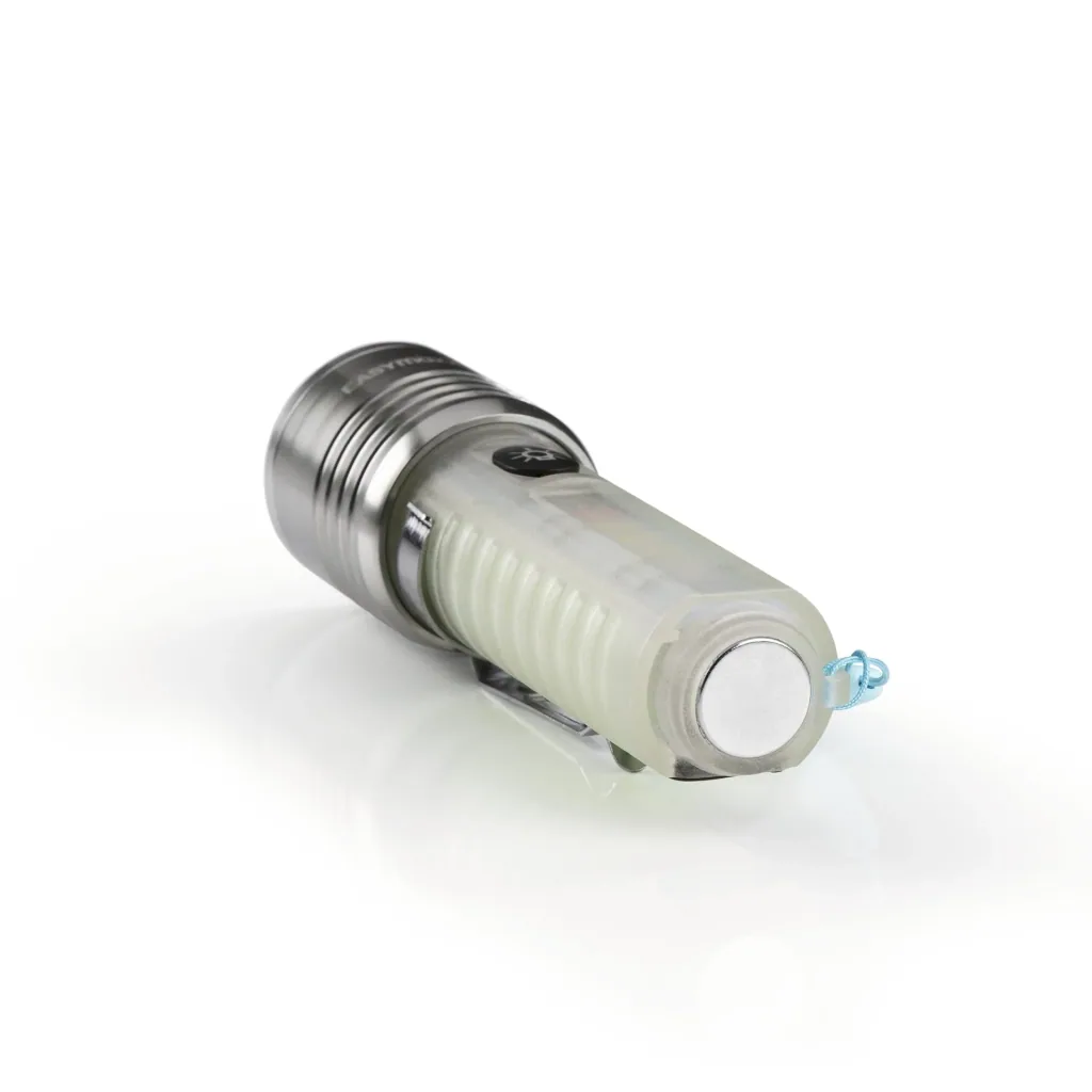 Power Taschenlampe mit fluoreszierendem Griff, aufladbar